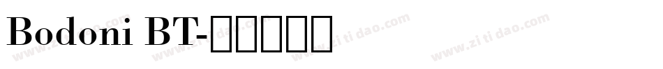 Bodoni BT字体转换
